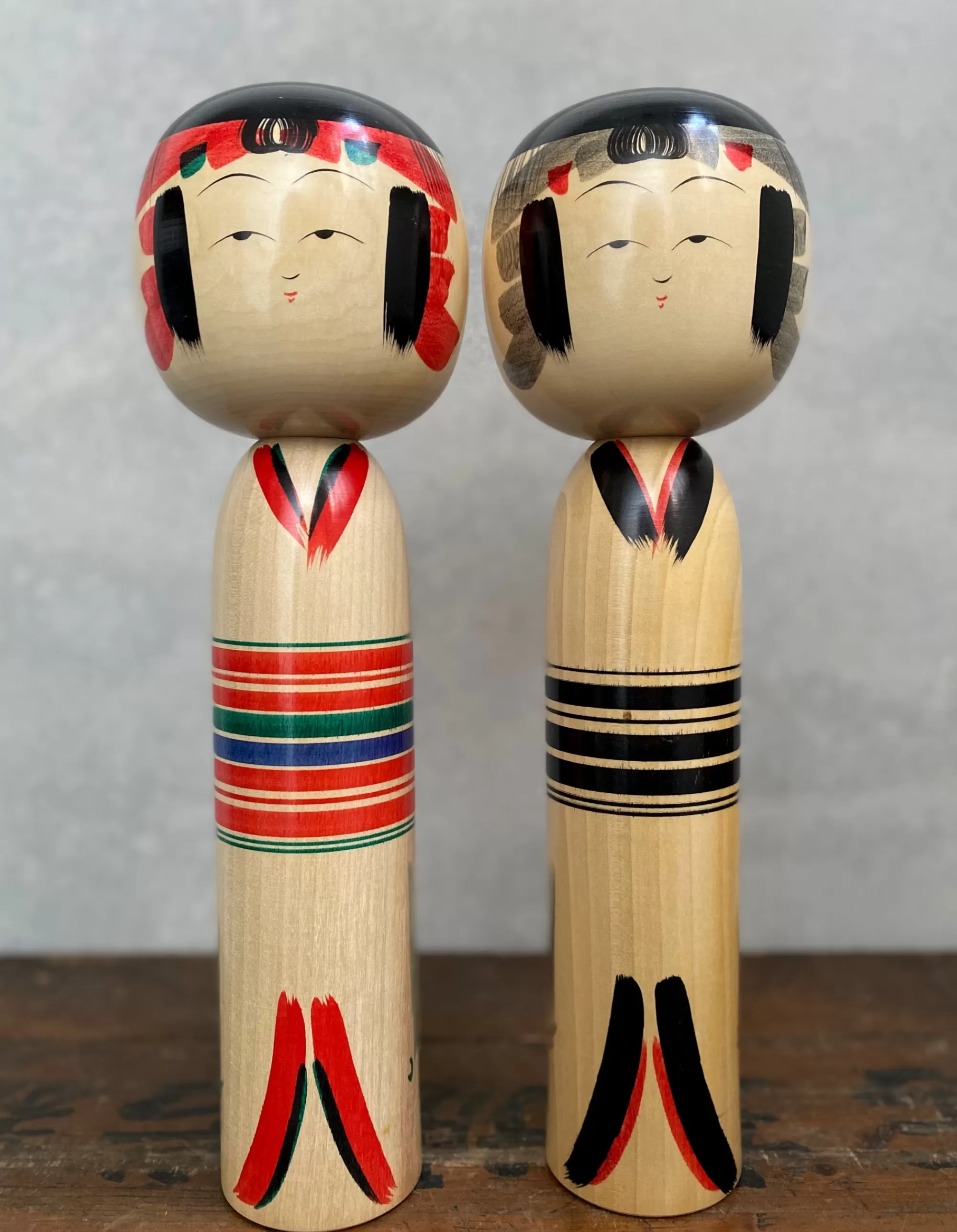 the maker Duo Kokeshi De Ceremonie Japonais Vintage Flash Sale