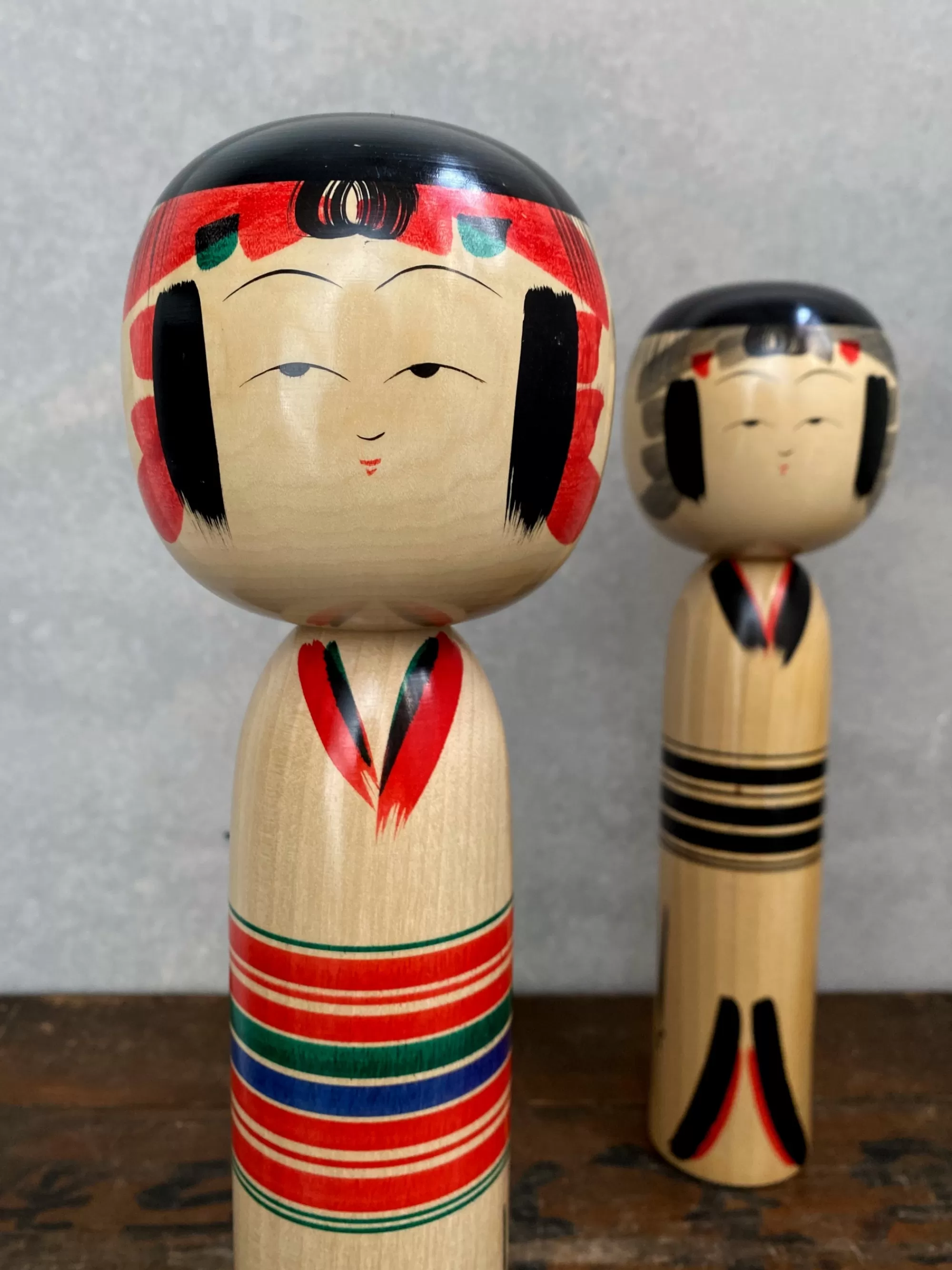 the maker Duo Kokeshi De Ceremonie Japonais Vintage Flash Sale