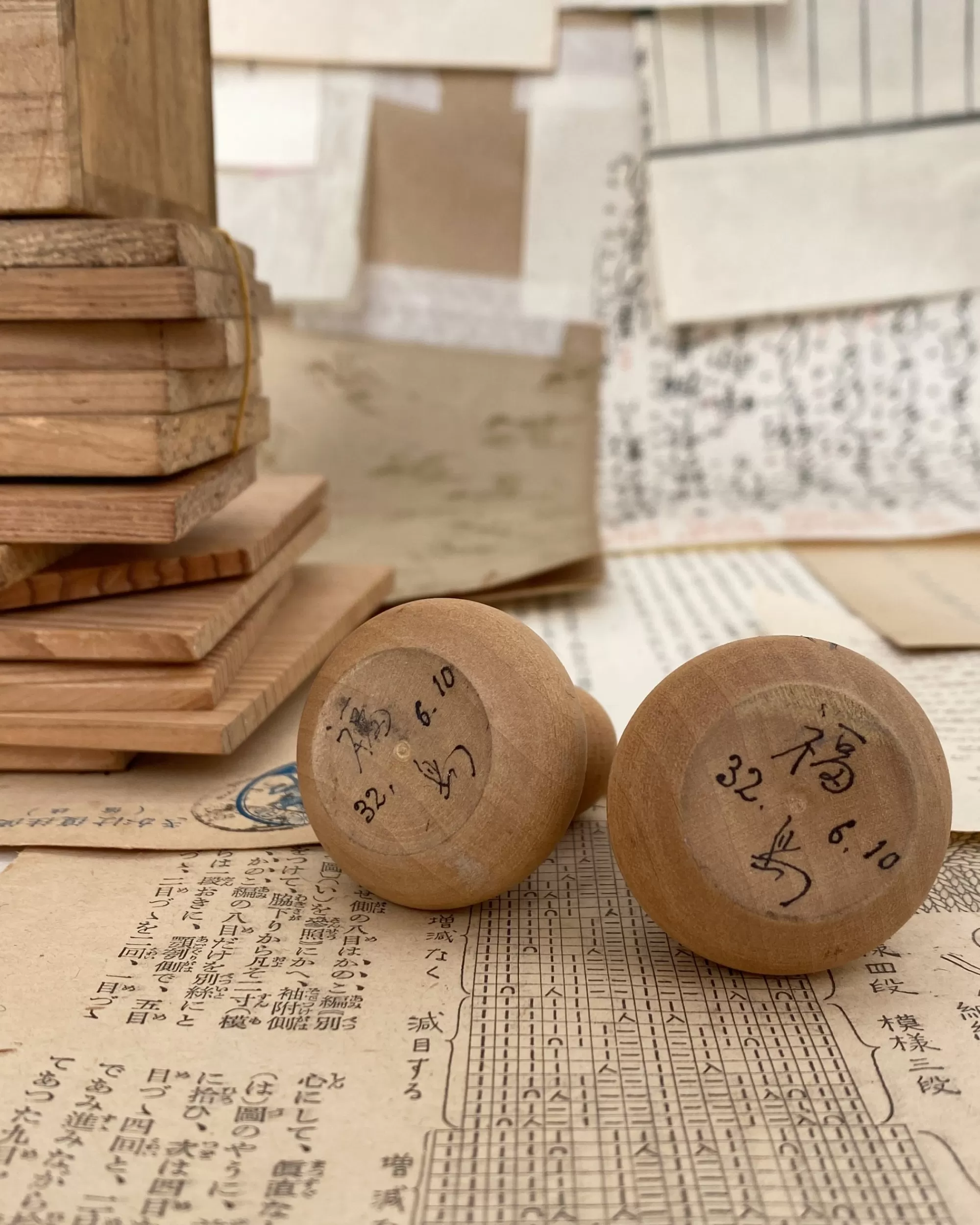 the maker Duo Kokeshi Japonais Vintage Shop
