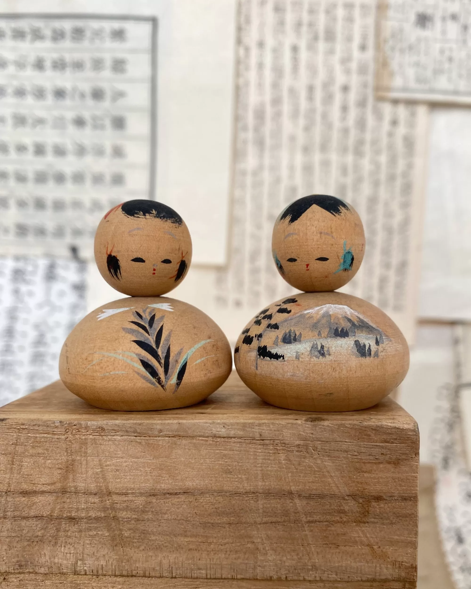 the maker Duo Kokeshi Japonais Vintage Shop