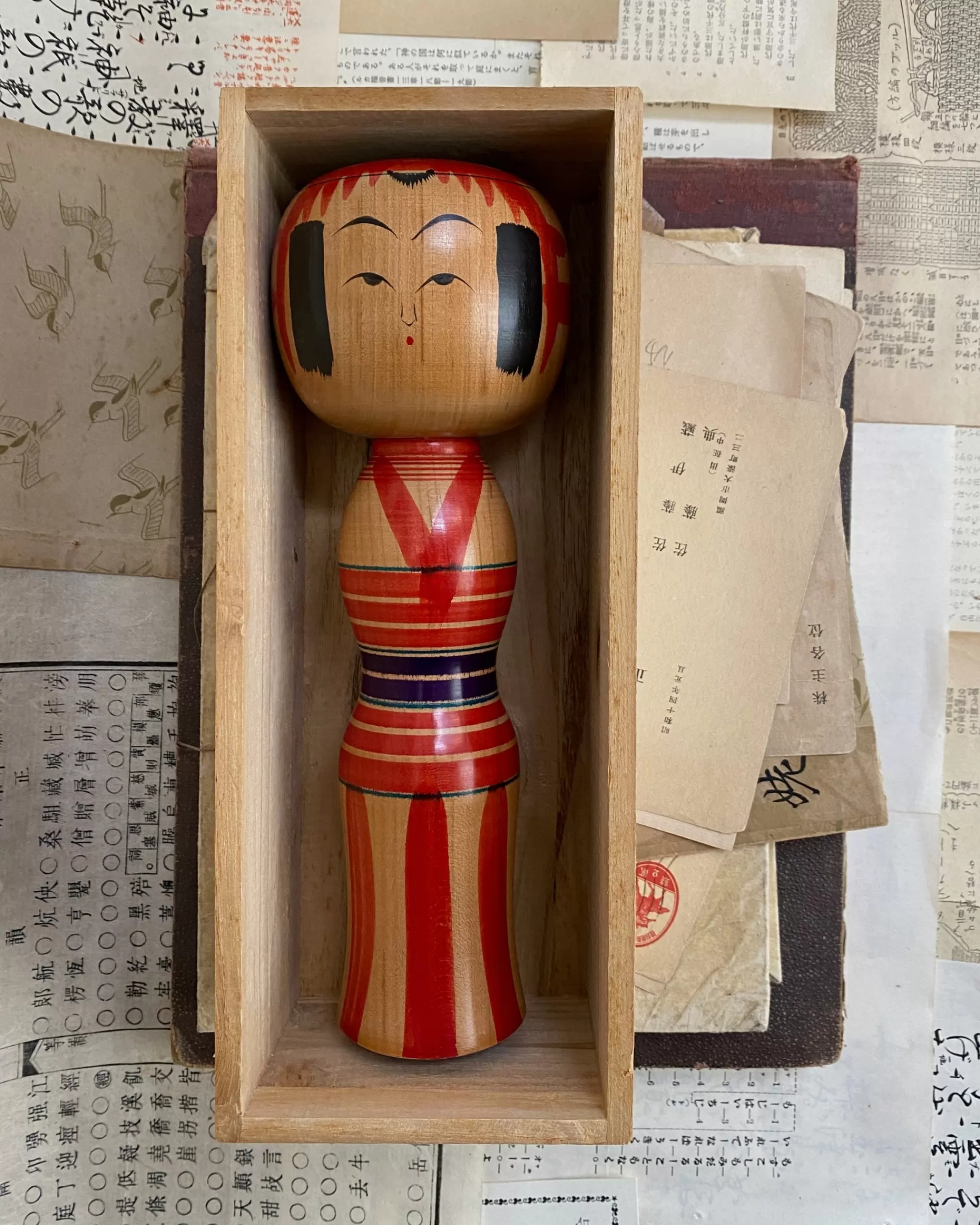 the maker Kokeshi Japonais Vintage En Boite Cheap
