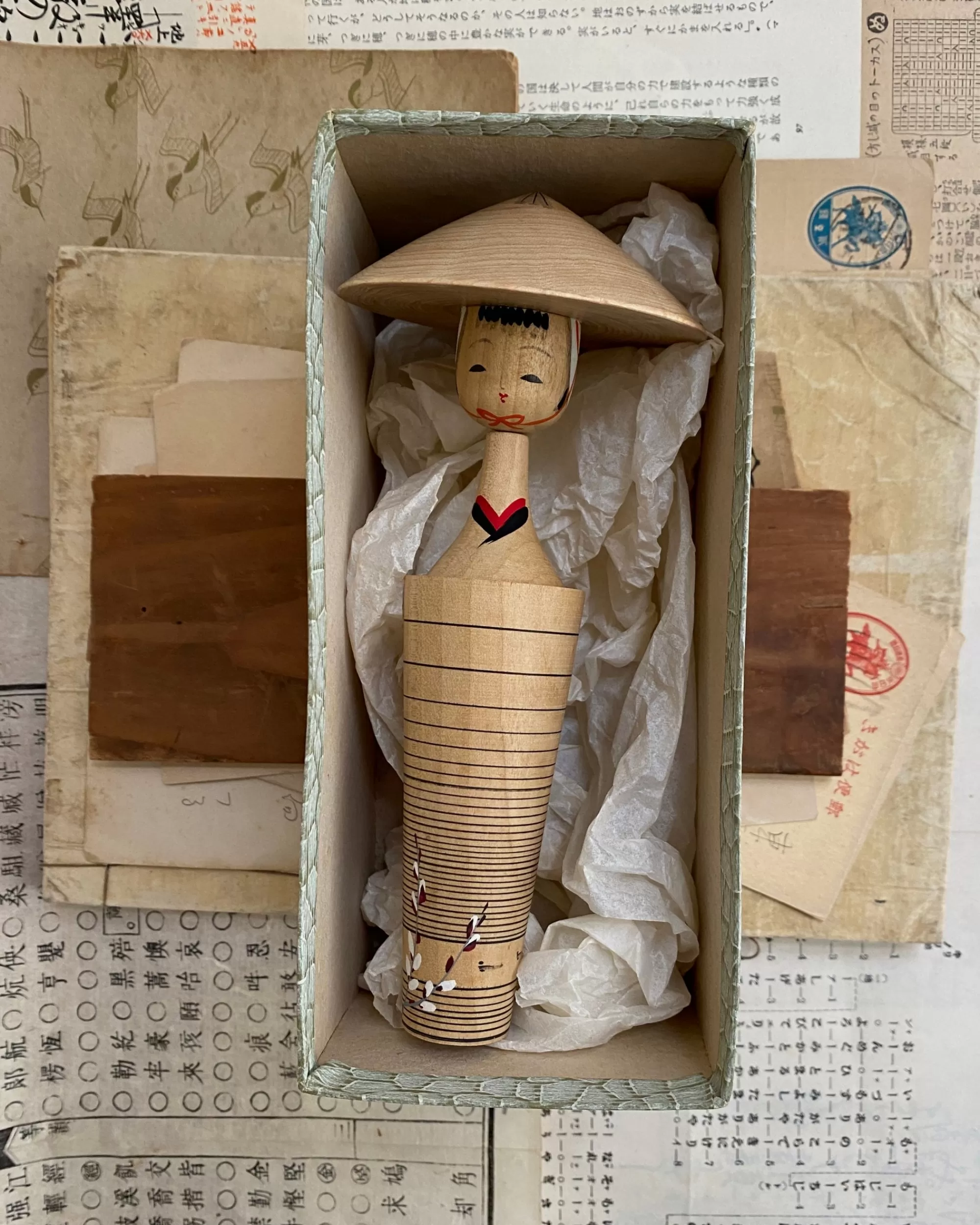 the maker Kokeshi Japonais Vintage En Boite Cheap