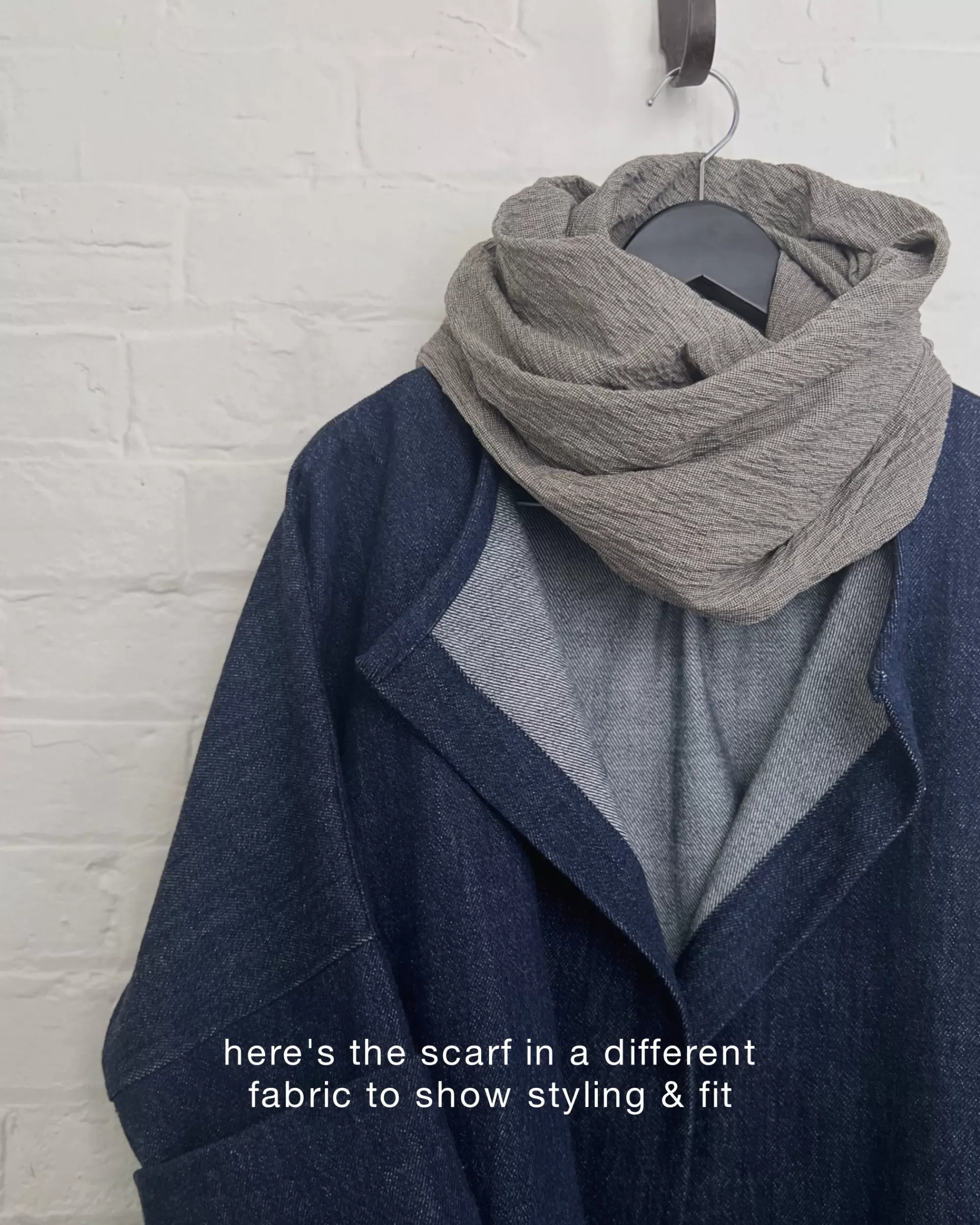 the maker M' For : Echarpe A Boucle En Coton Indigo Origin Best Sale