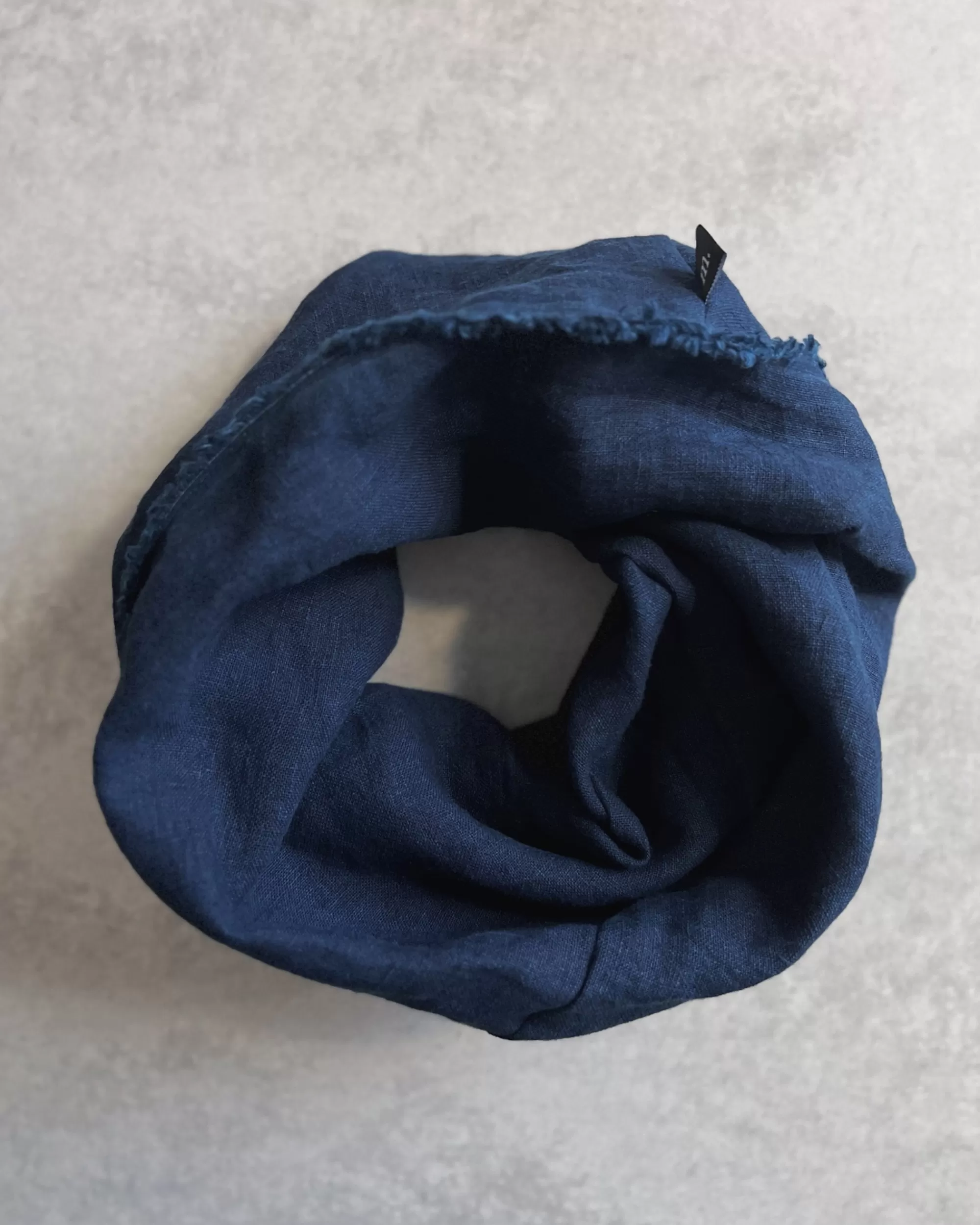 the maker M' For : Echarpe A Boucle En Coton Indigo Origin Best Sale