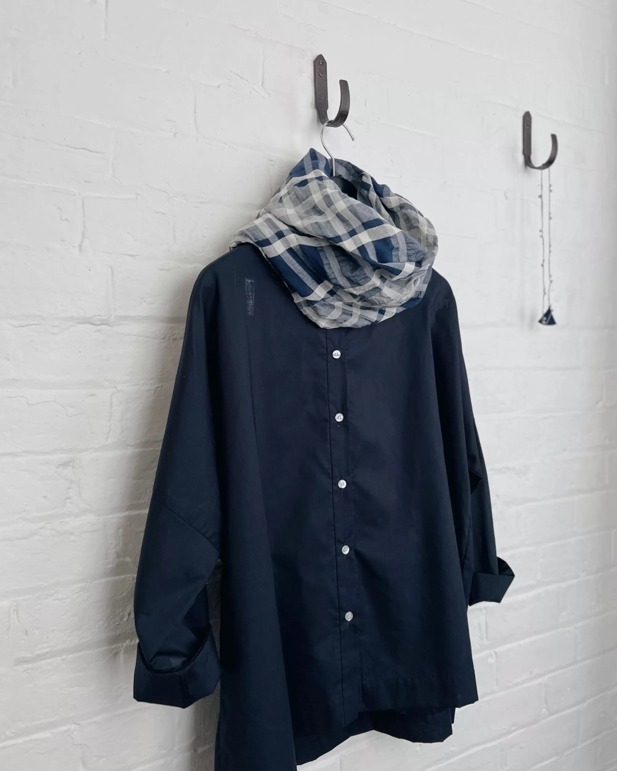 the maker M' For : Echarpe A Boucle En Coton Origin A Carreaux Clearance