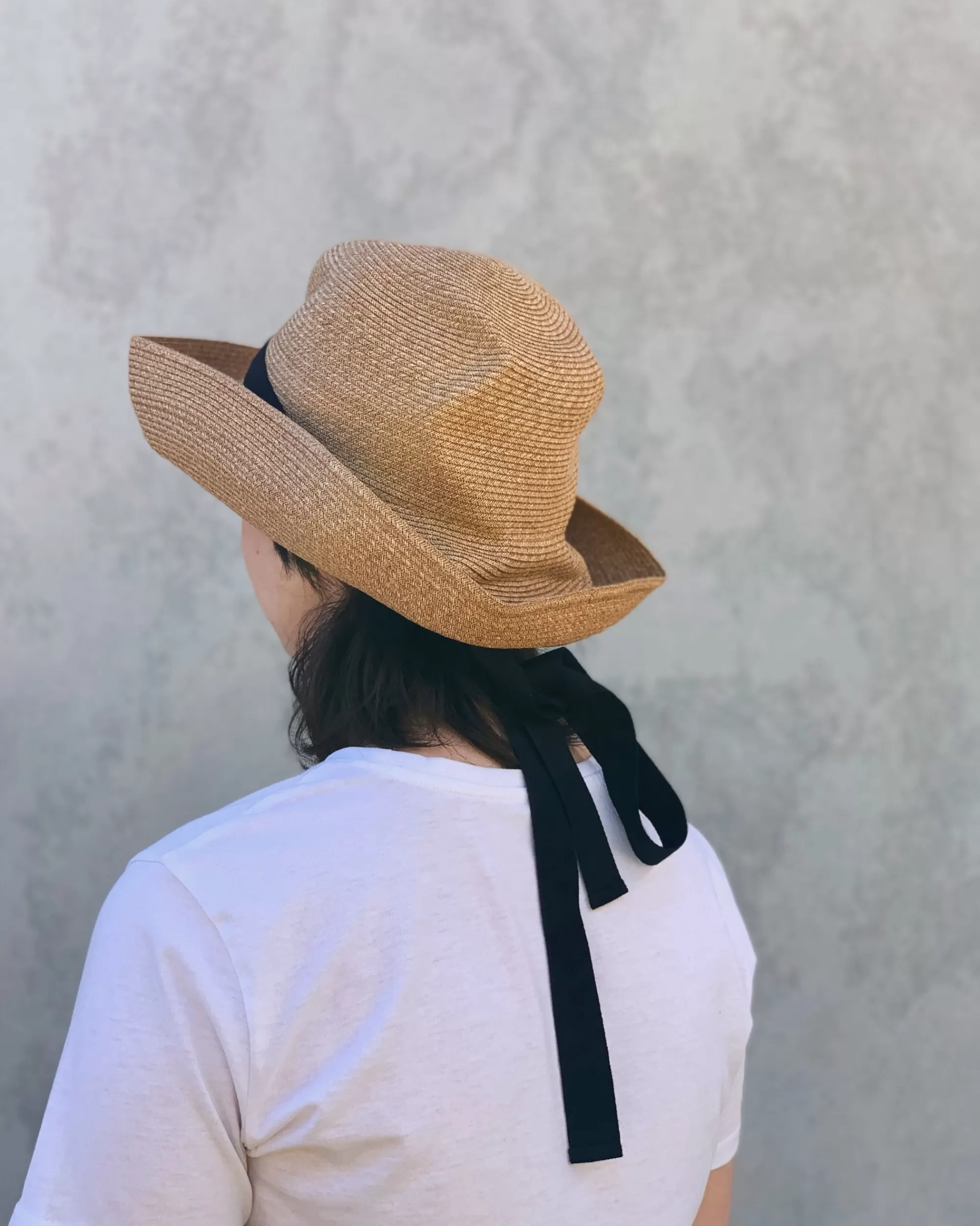 mature ha : Chapeau En Boite En Orge Avec Ruban Carbon Garden Flash Sale