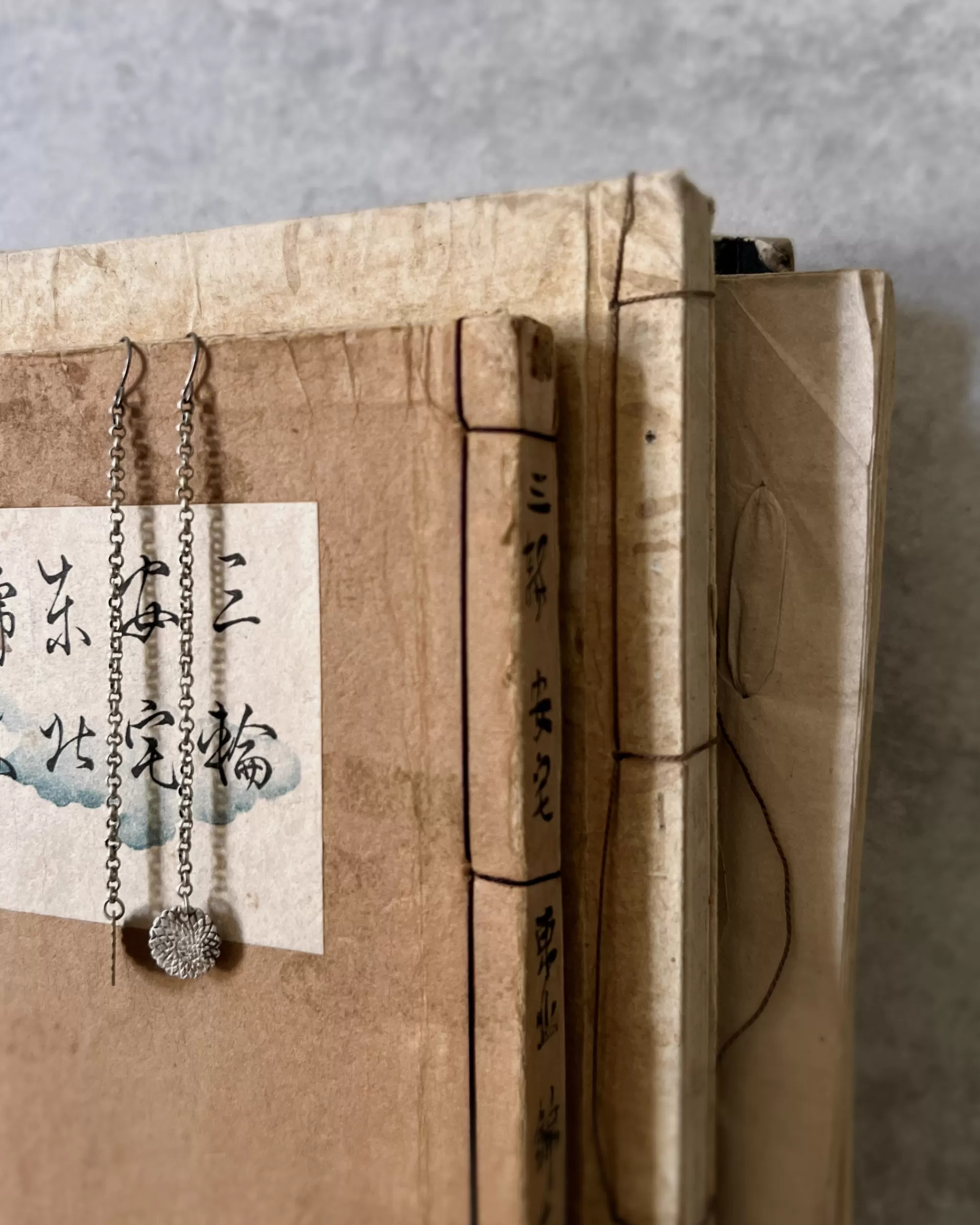 modern marcel : Boucles D'Oreilles Chrysantheme Vintage New