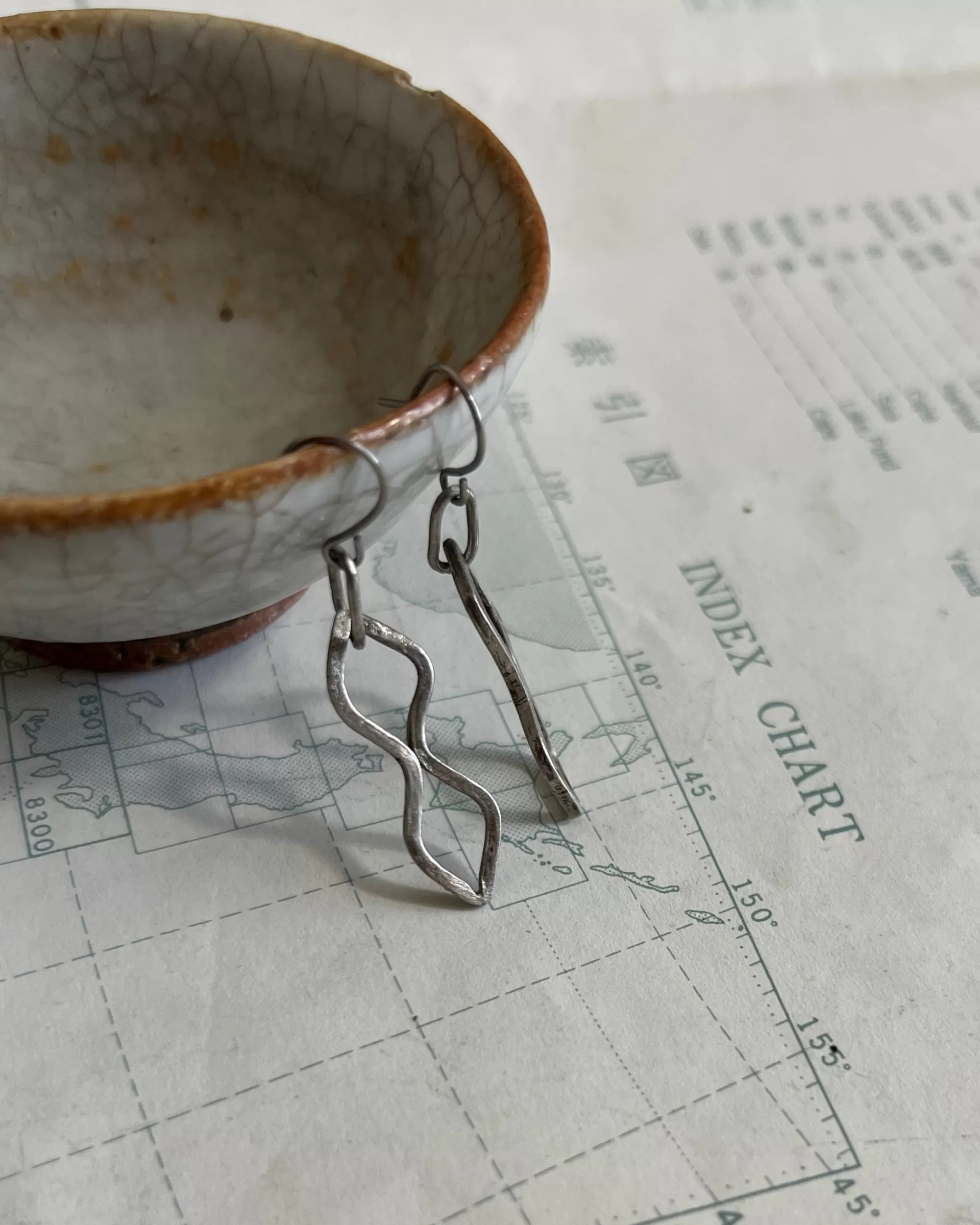 modern marcel : Boucles D'Oreilles Vintage En Argent Cheap