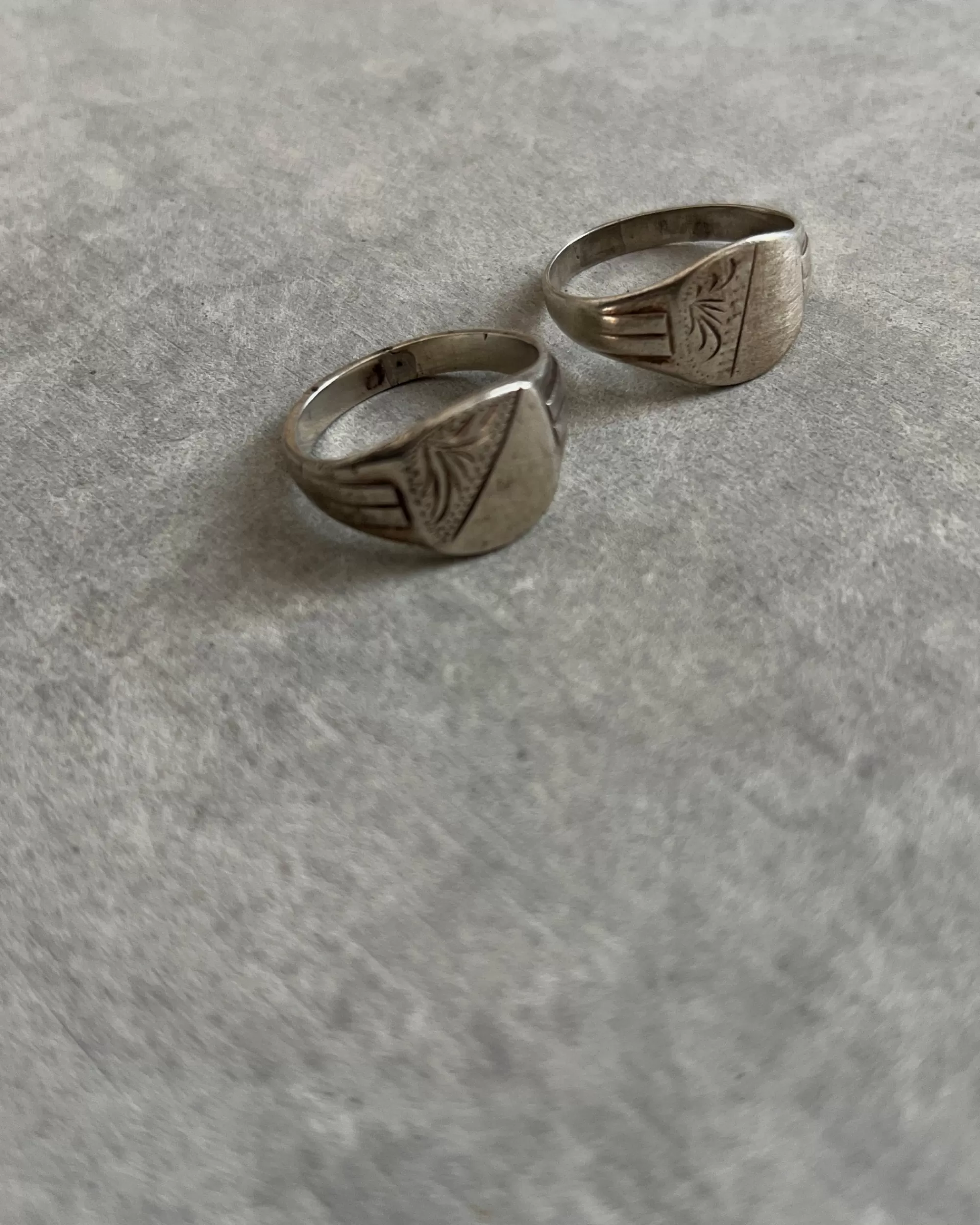 modern marcel : Chevaliere Vintage En Argent Discount