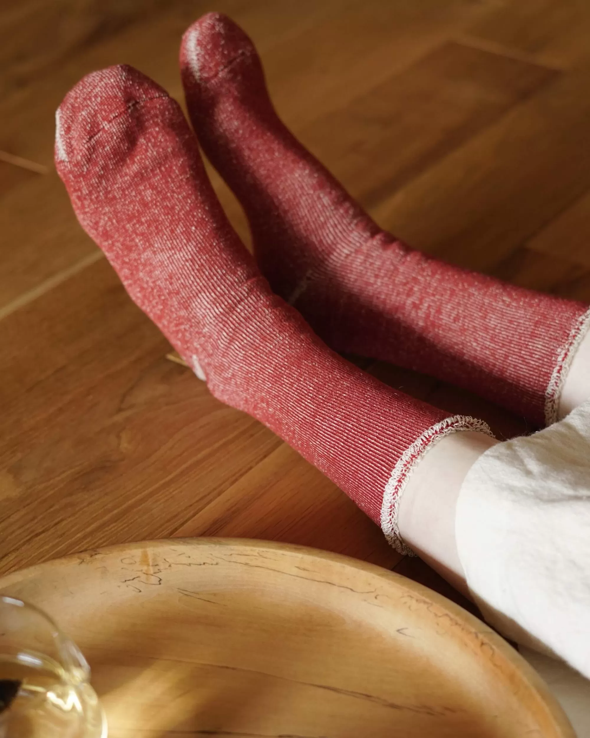 nishiguchi kutsushita : Chaussettes De Detente En Coton Et Soie Praha Store