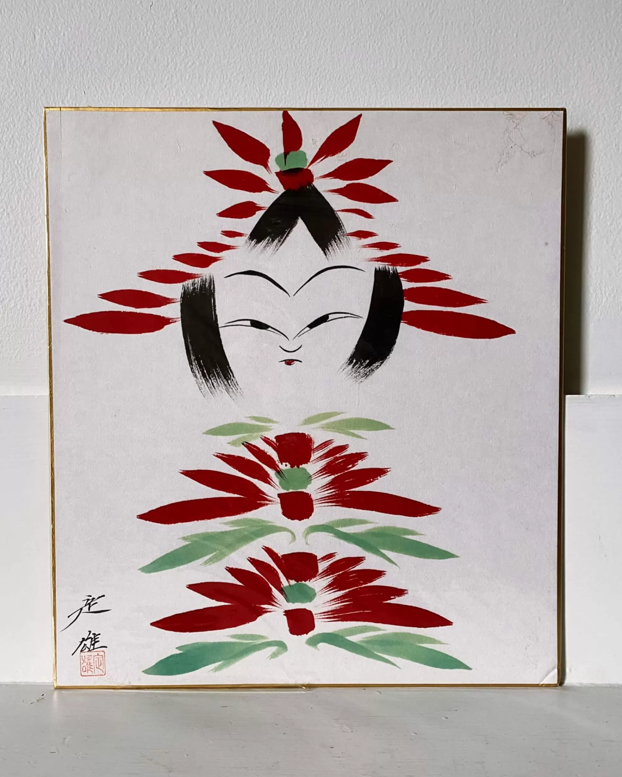 the maker Peinture Kokeshi Shikishi Vintage Fashion