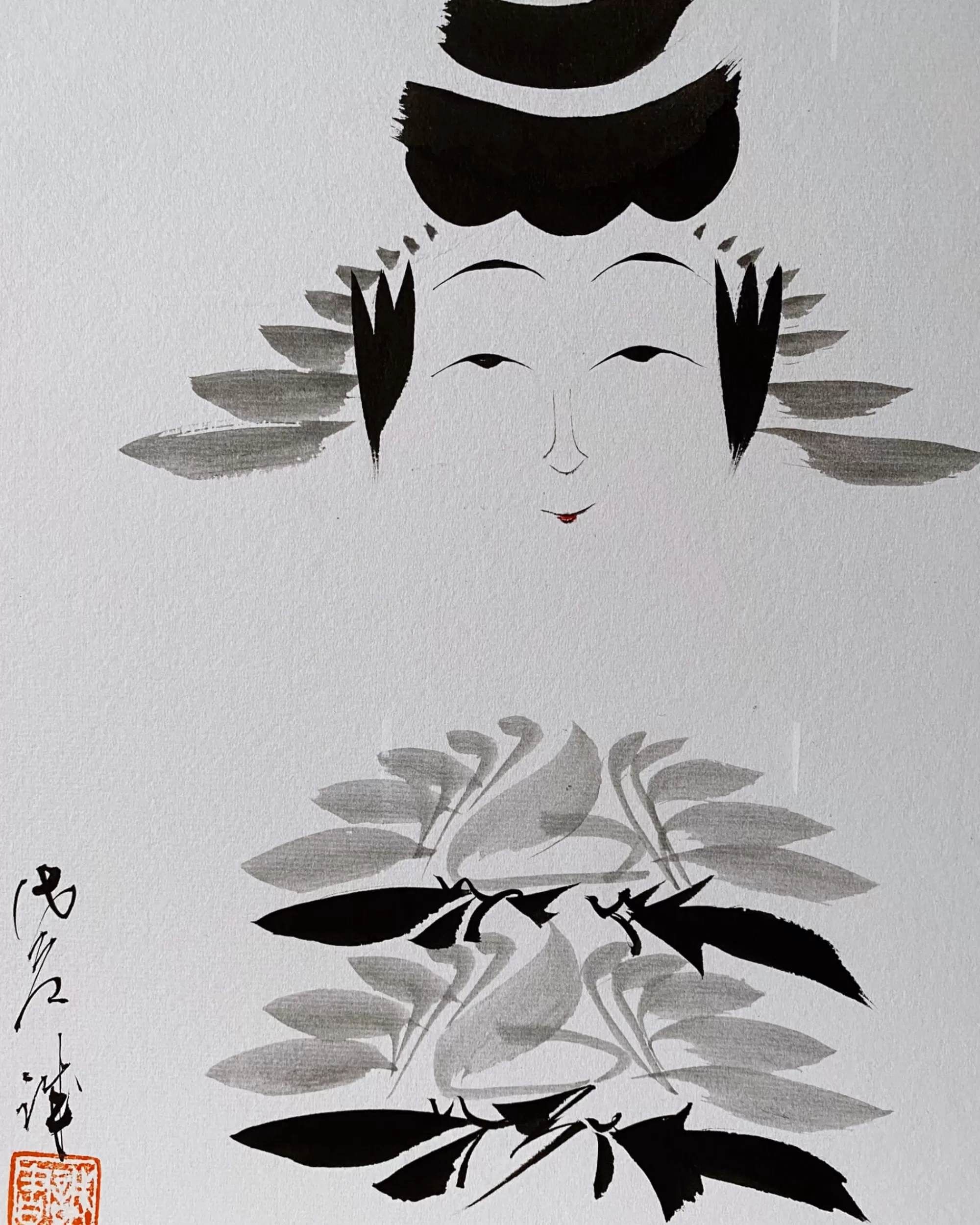 the maker Peinture Kokeshi Shikishi Vintage Sale