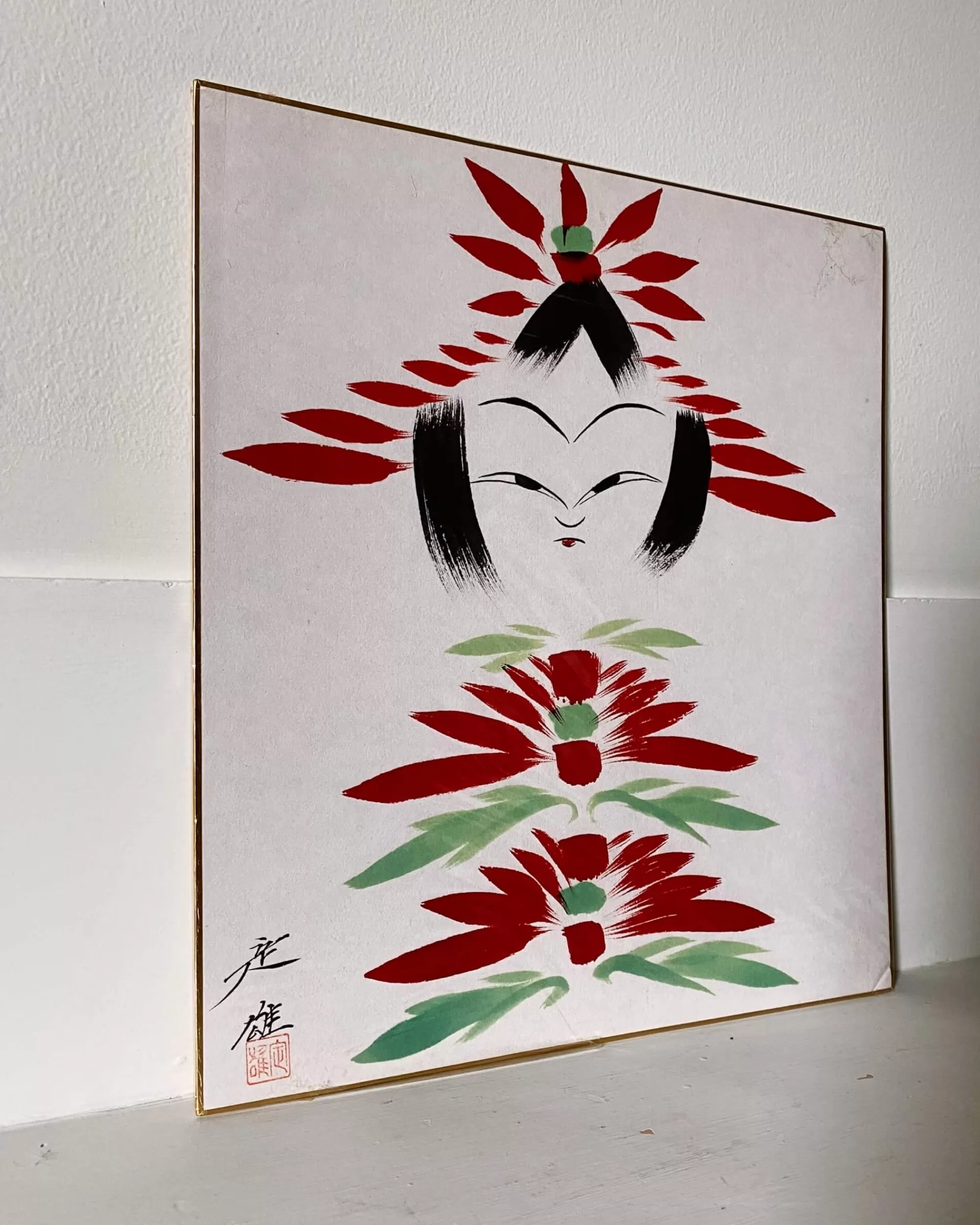 the maker Peinture Kokeshi Shikishi Vintage Fashion