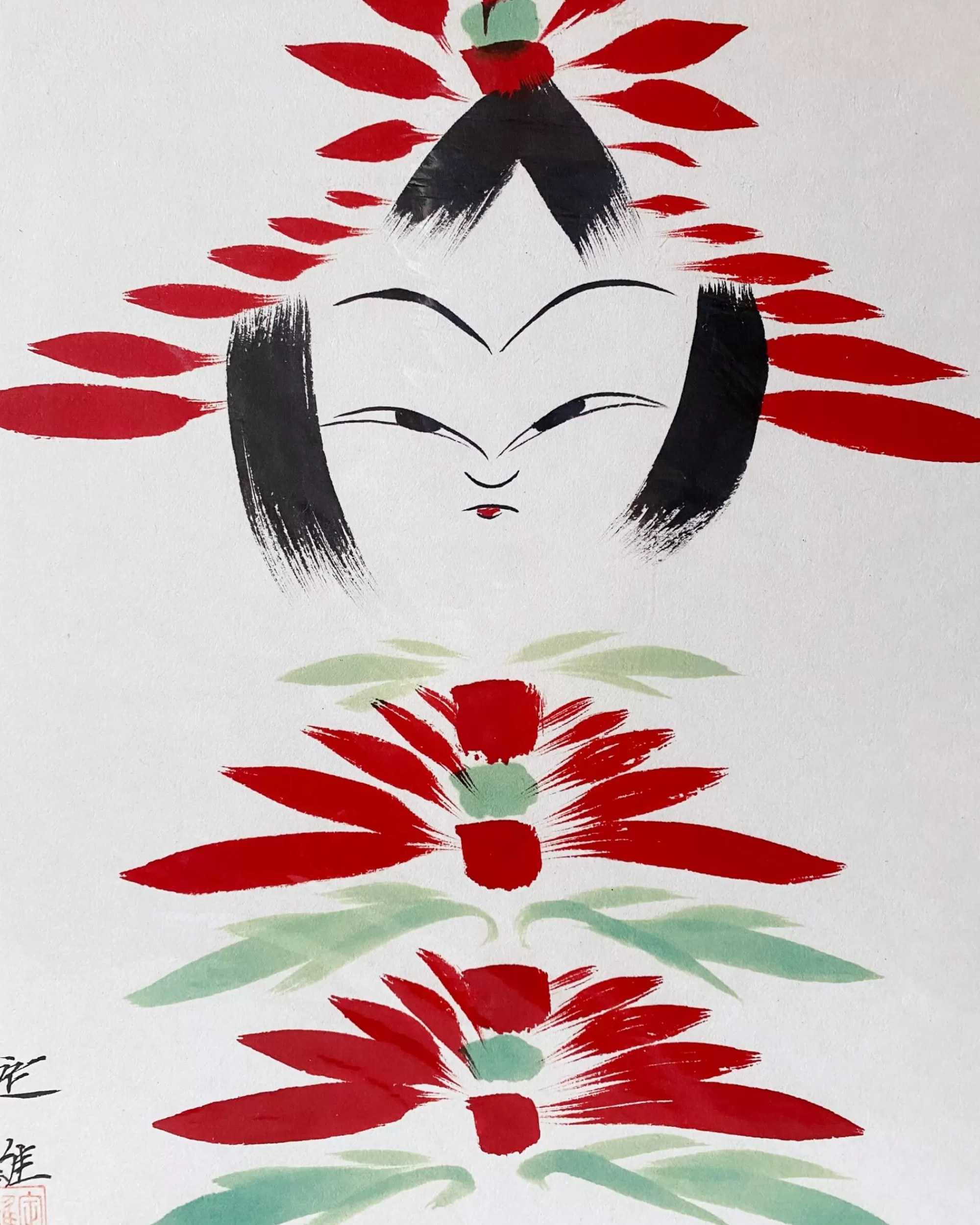 the maker Peinture Kokeshi Shikishi Vintage Fashion