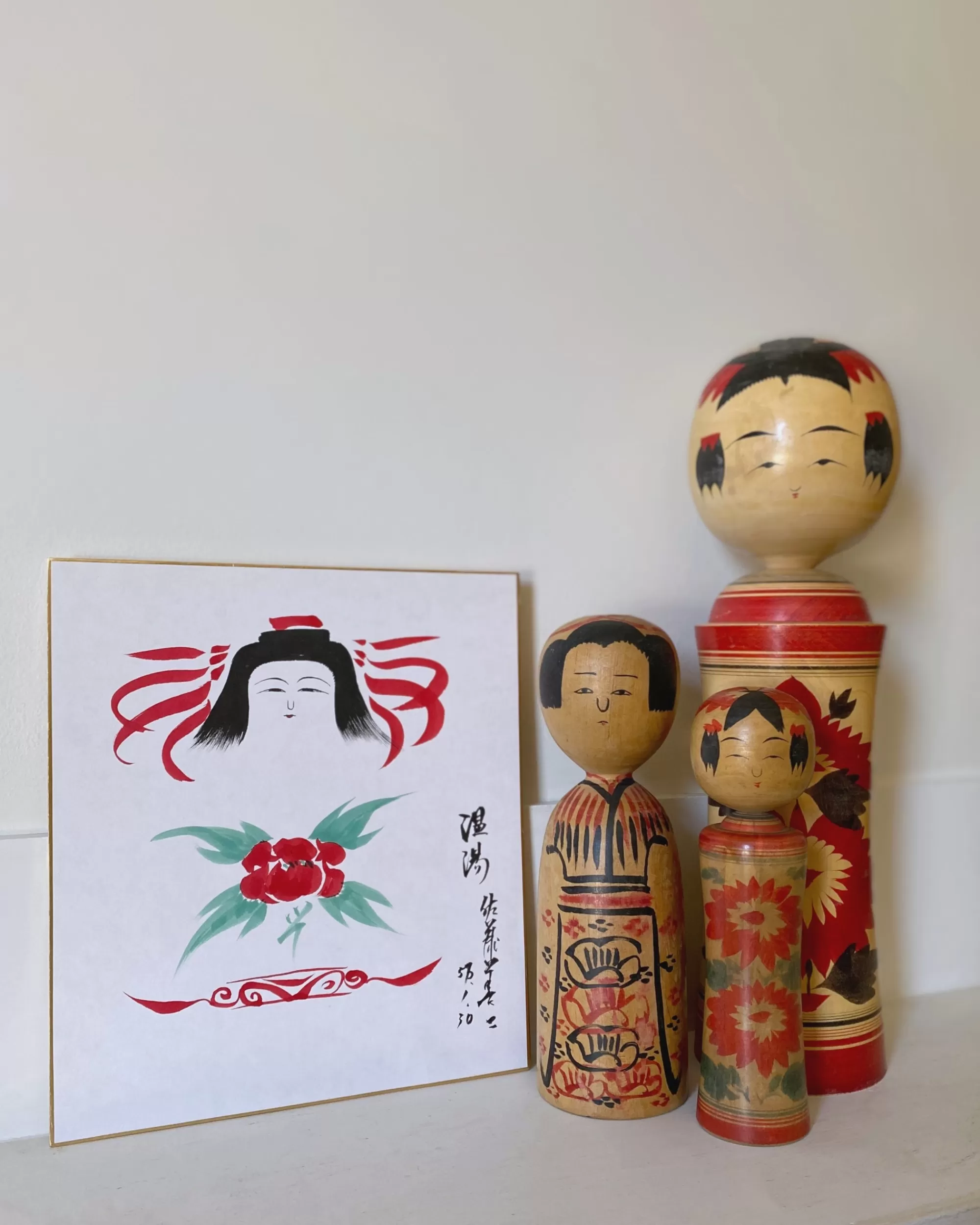 the maker Peinture Kokeshi Shikishi Vintage Sale