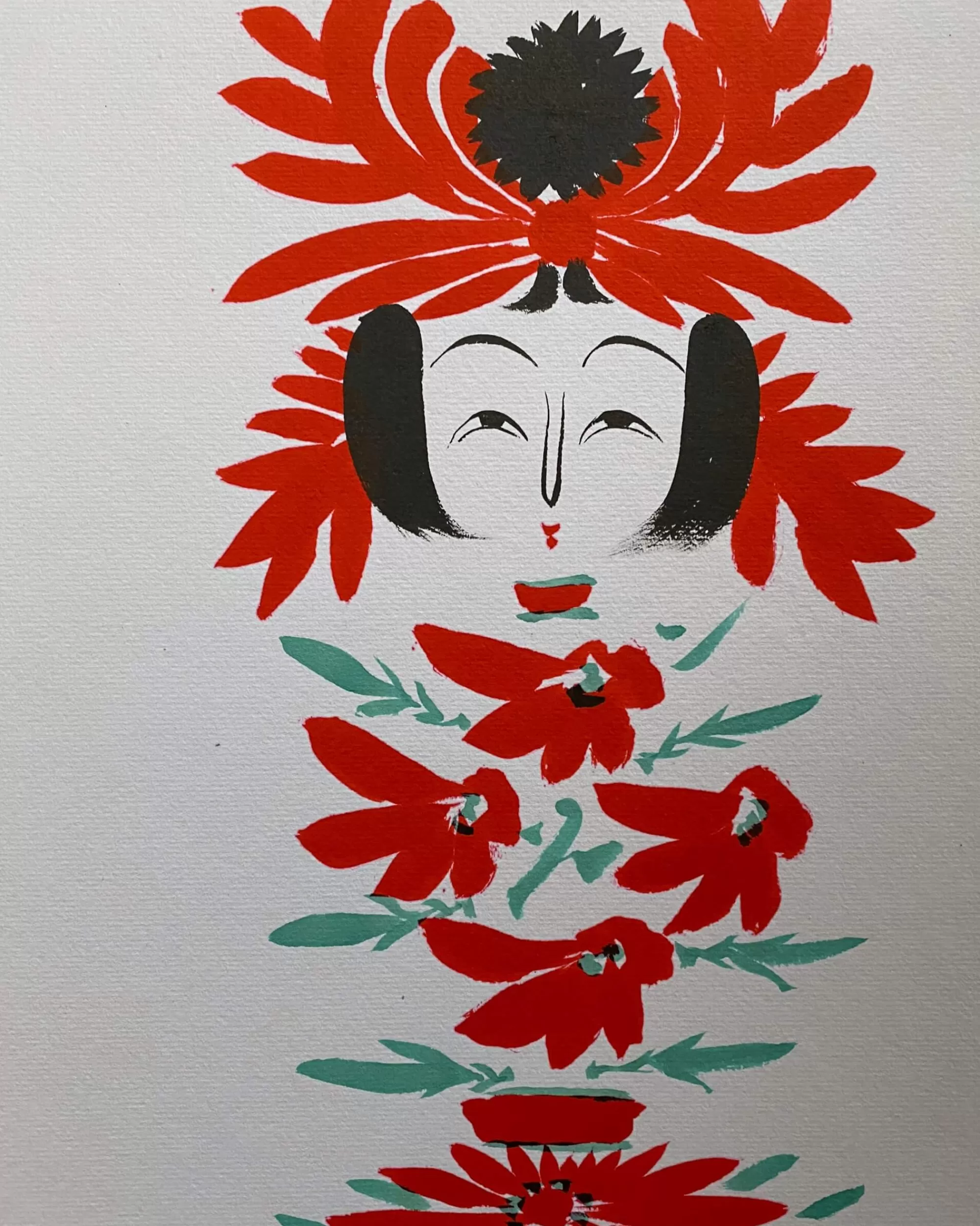 the maker Peinture Kokeshi Shikishi Vintage Sale