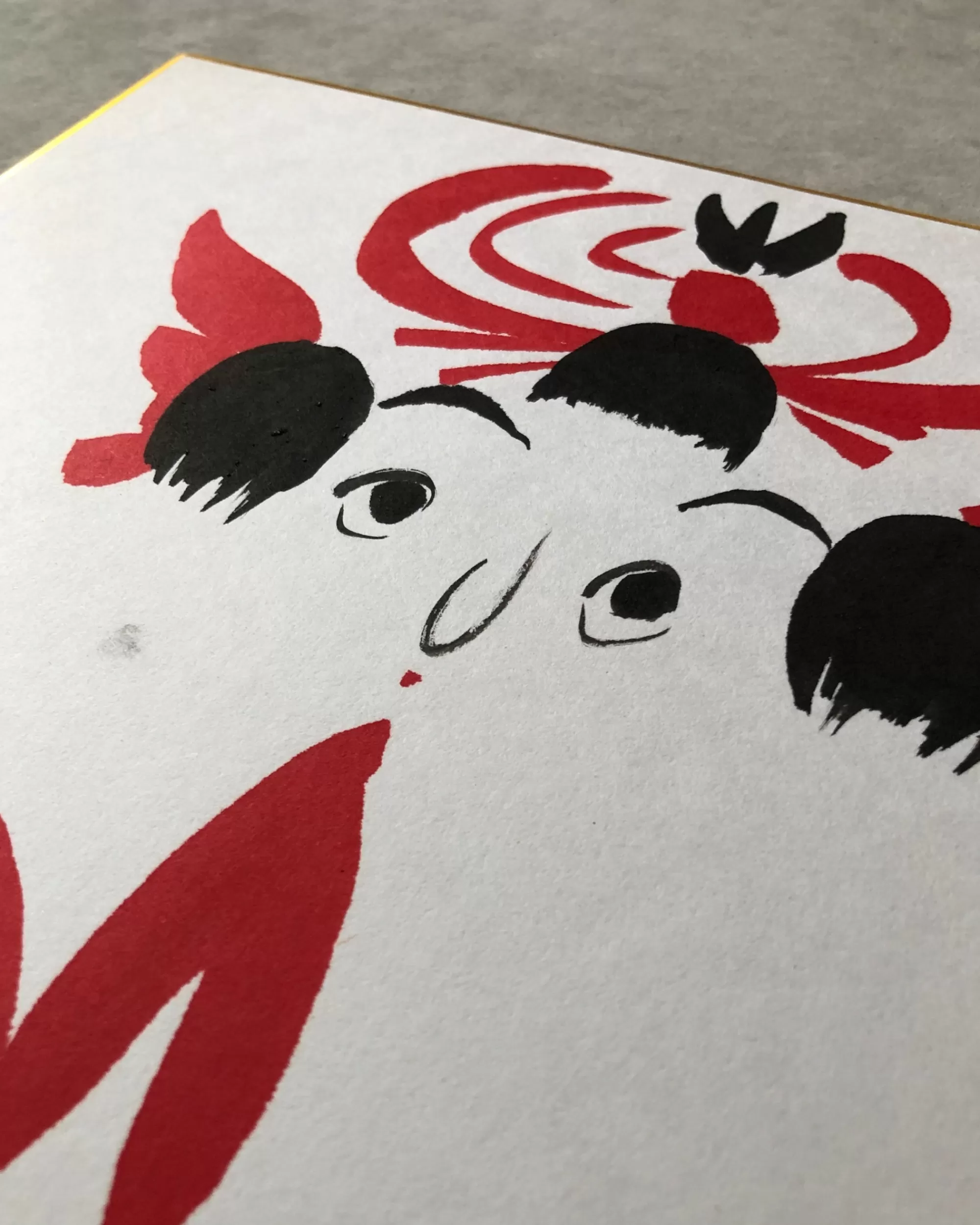 the maker Peinture Shikishi Kokeshi Vintage Outlet