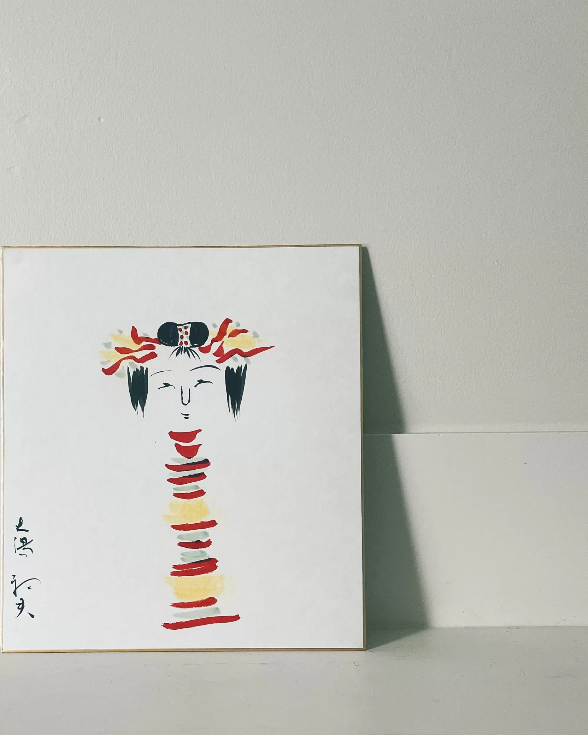 the maker Peinture Shikishi Kokeshi Vintage Flash Sale