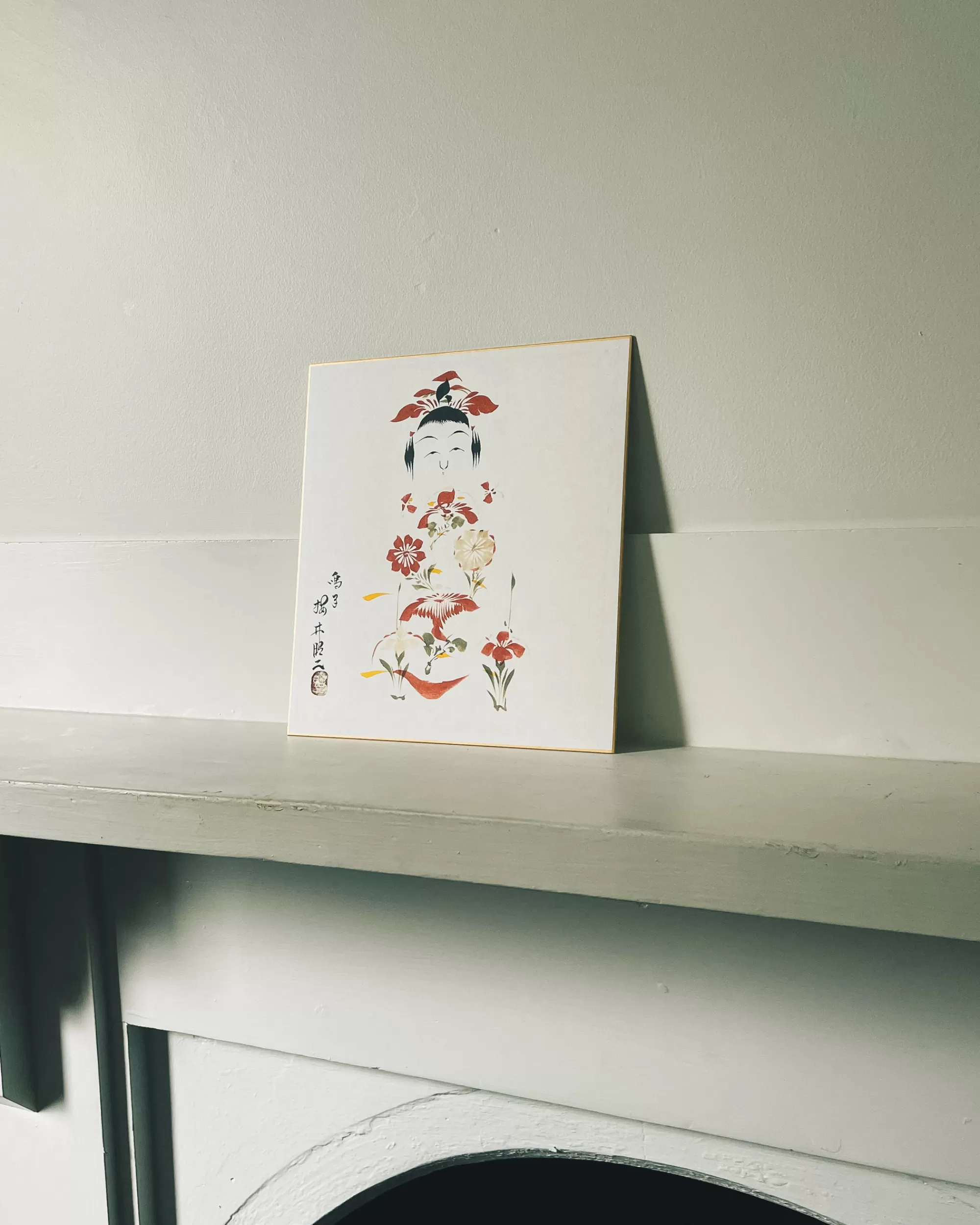the maker Peinture Shikishi Kokeshi Vintage Hot