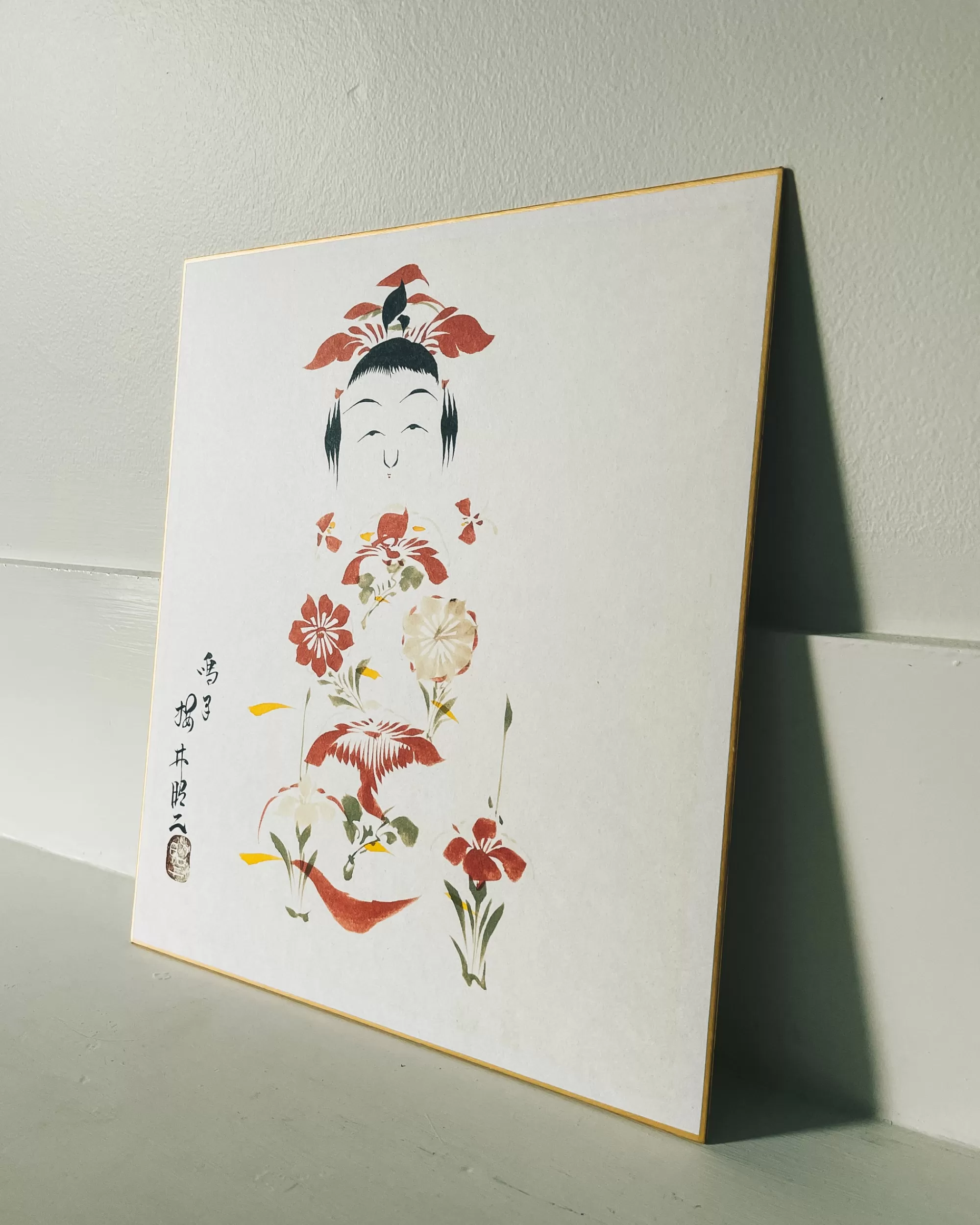 the maker Peinture Shikishi Kokeshi Vintage Hot