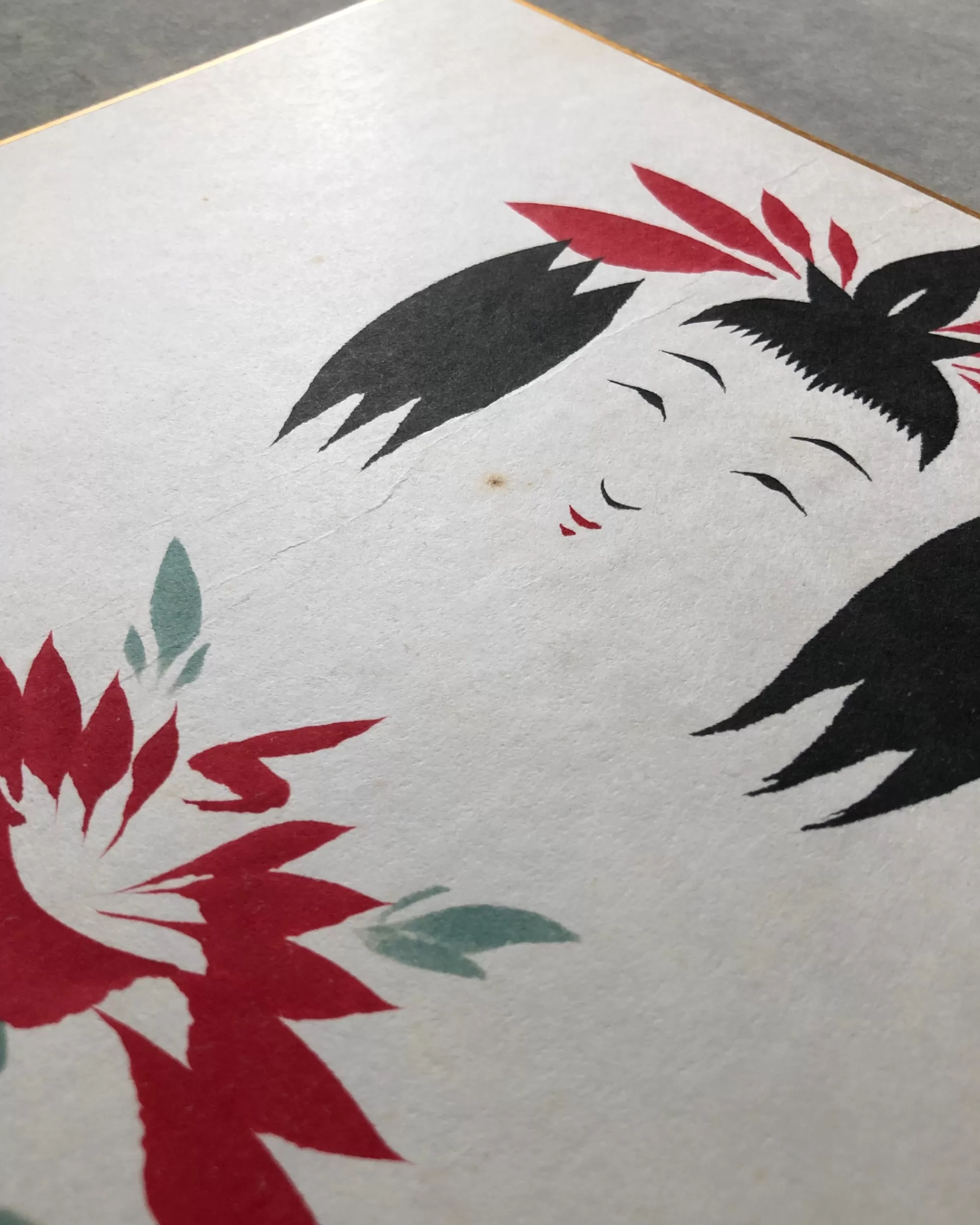 the maker Peinture Shikishi Kokeshi Vintage Clearance