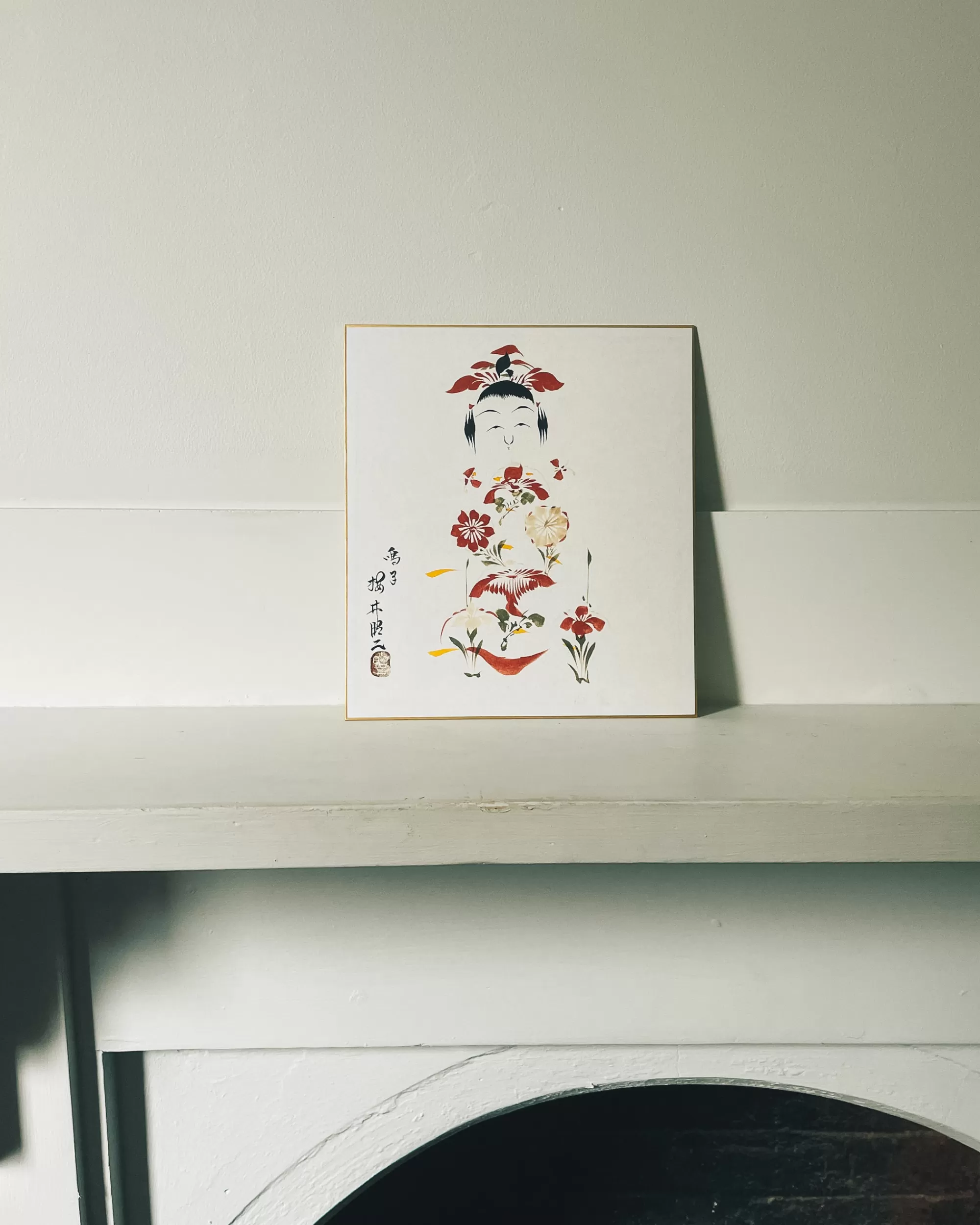 the maker Peinture Shikishi Kokeshi Vintage Hot