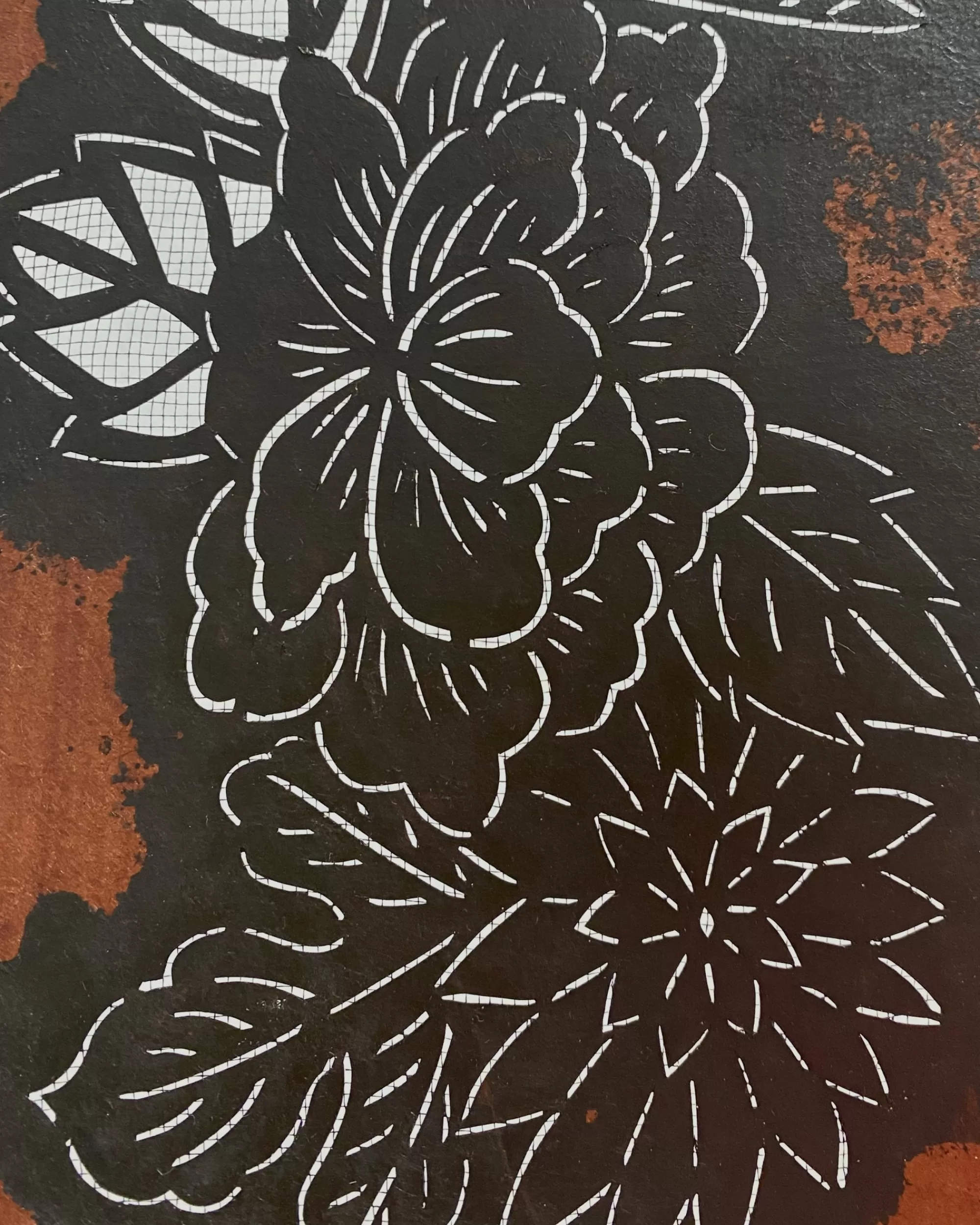 the maker Pochoir Katagami Japonais Vintage Flash Sale