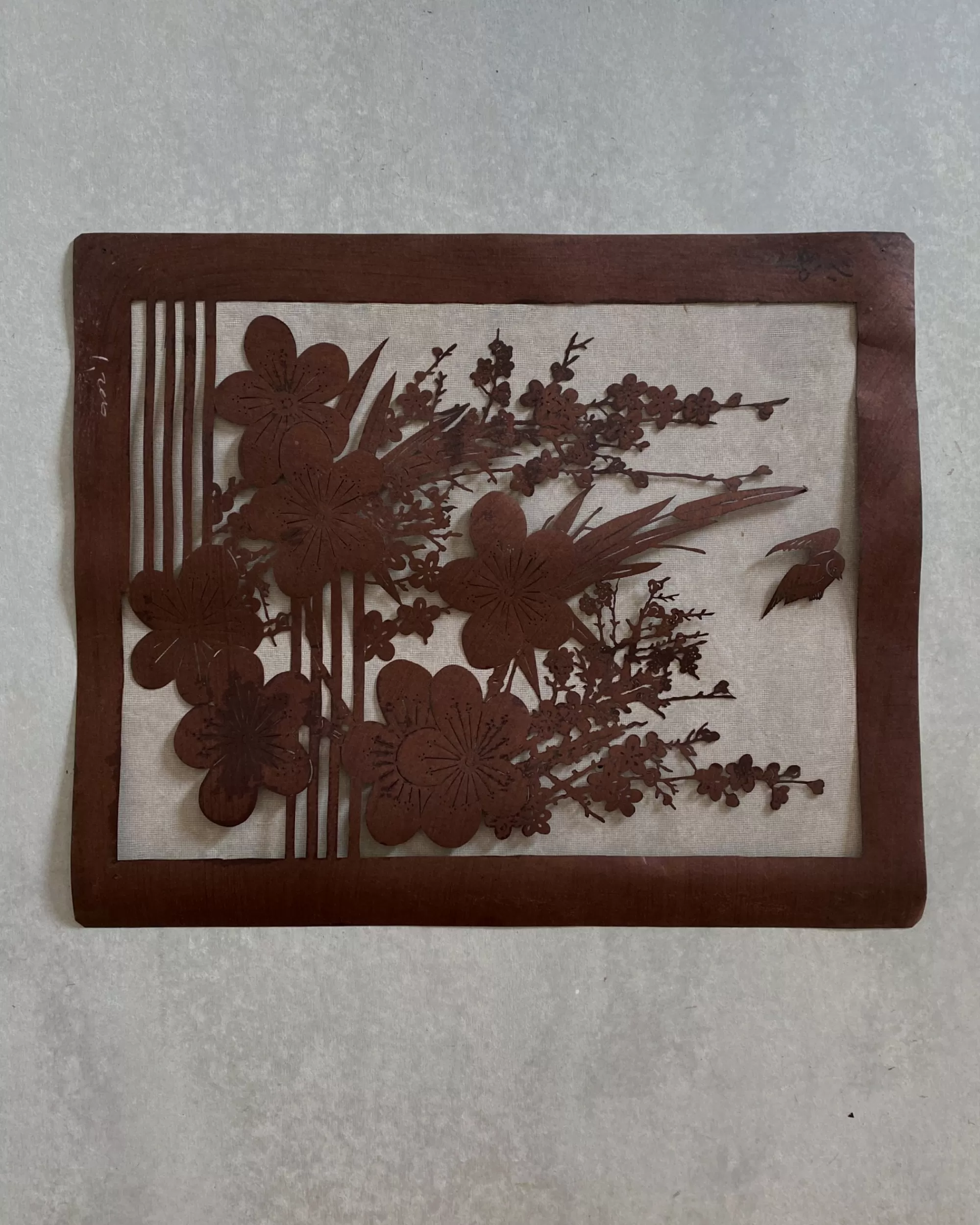 the maker Pochoir Katagami Japonais Vintage Hot
