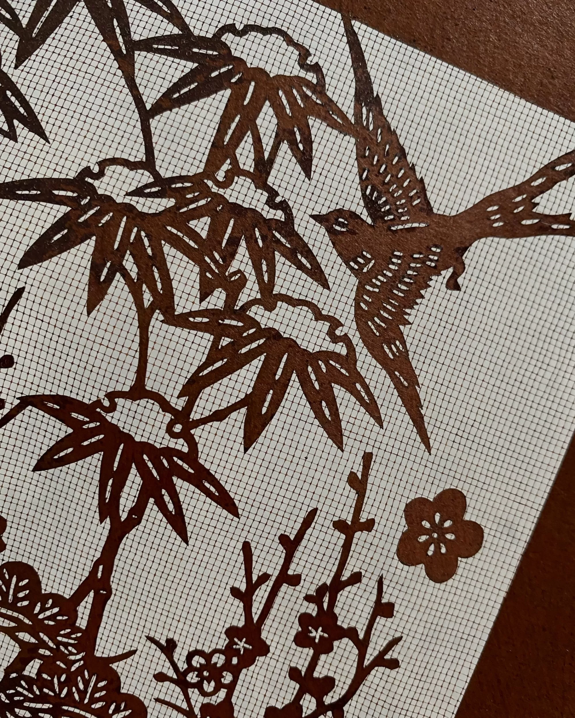 the maker Pochoir Katagami Japonais Vintage Online