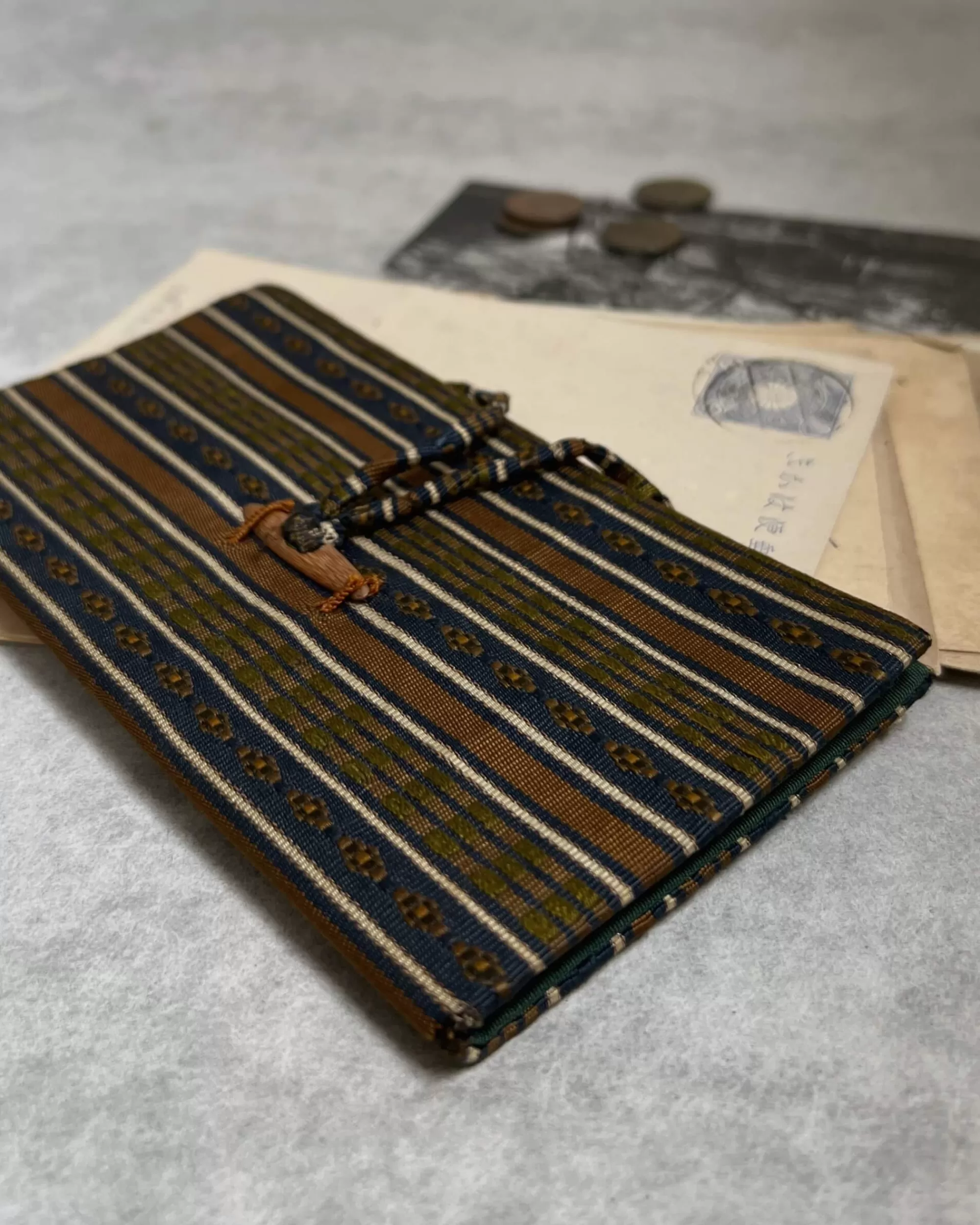 the maker Porte-Billets En Tissu Japonais Vintage Clearance
