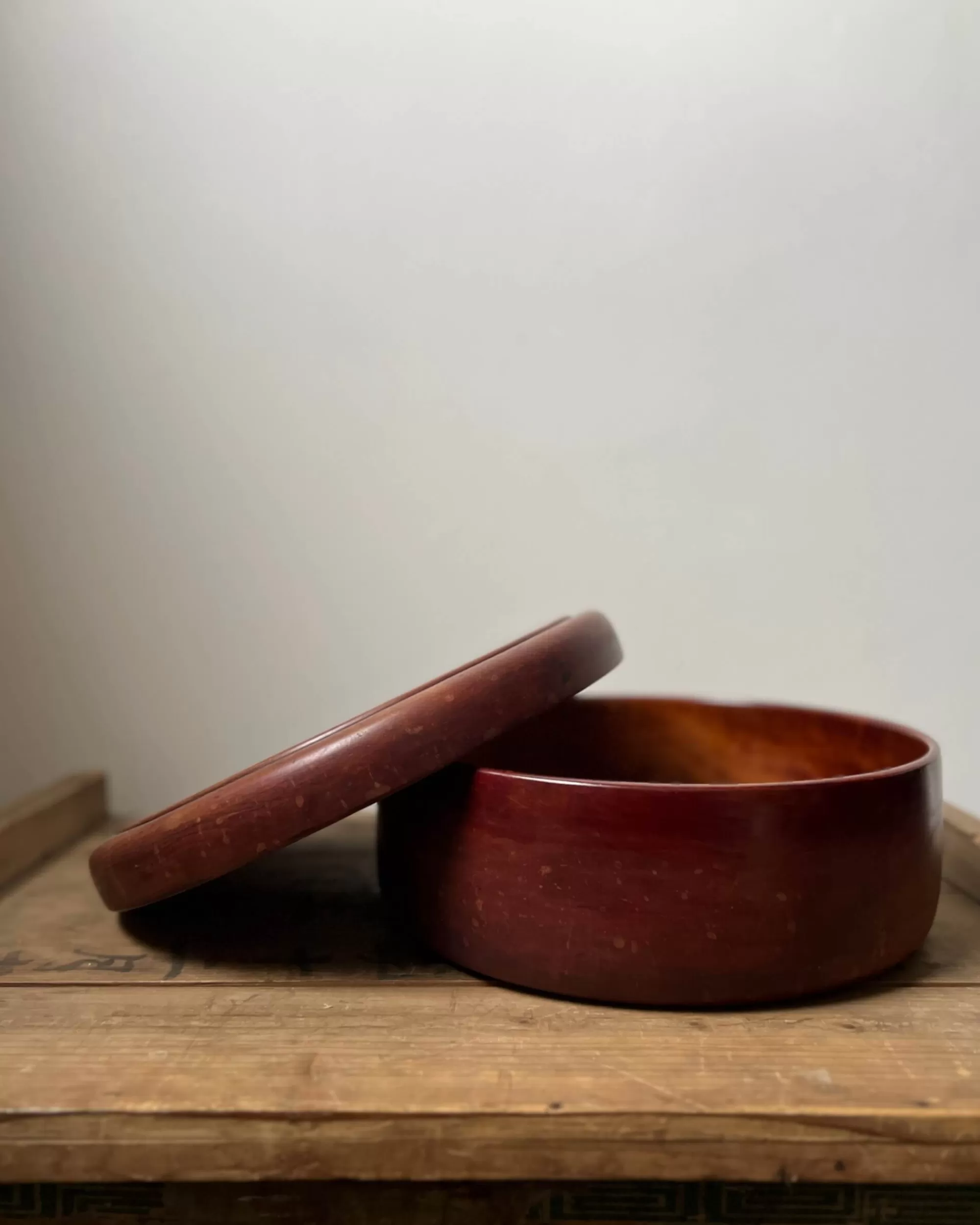 the maker Recipient Vintage En Bois Japonais New