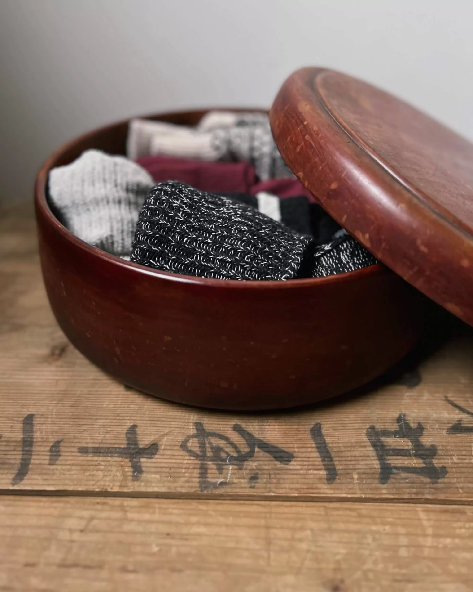 the maker Recipient Vintage En Bois Japonais New
