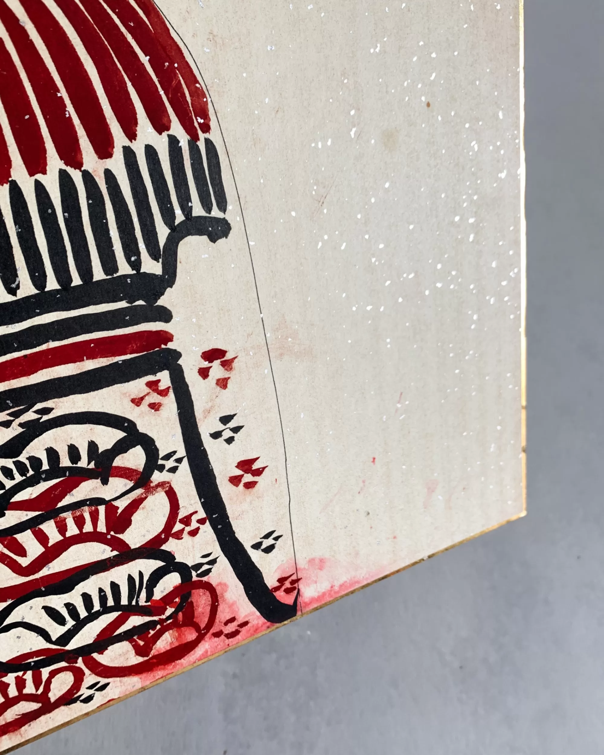 the maker Vintage Shikishi Kokeshi Peinture Grand Outlet